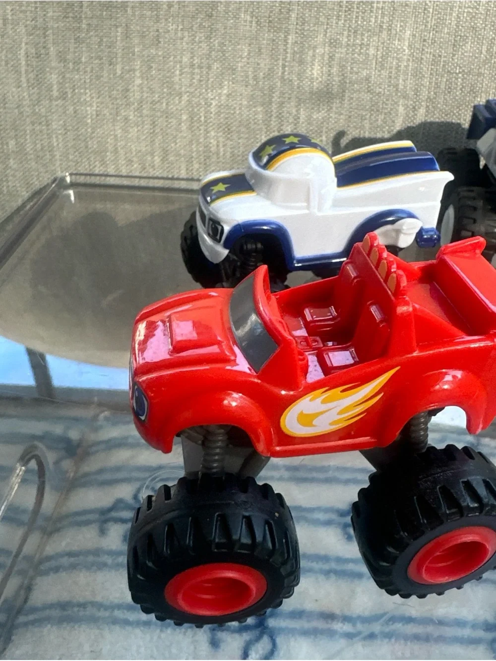 Three (3) Blaze & Monster Machines trucks